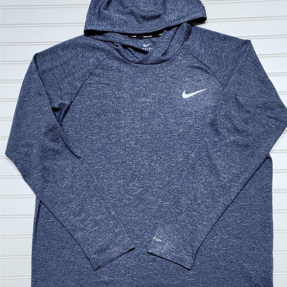 Nike Swim Hydroguard Essential Men's  Dri-FIT UV Long Sleeve Hooded Top Size XL